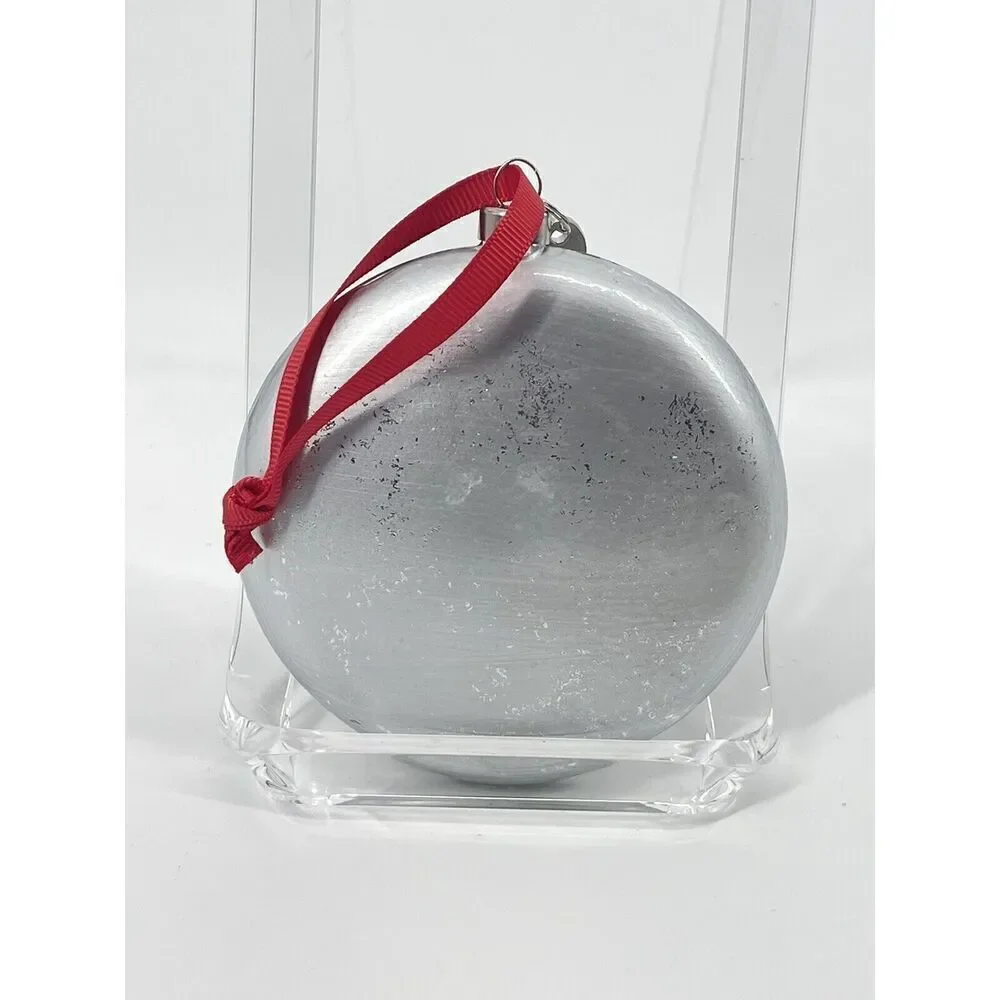 Pottery Barn 12 Days of Christmas Glass Ornament Day 10 Lords A-leaping Round